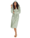 Huggable Womens Super Soft Flannel Fleece Hooded Robe