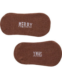 Festive Socks 3 Pairs Baby Xmas Cotton Rich Socks In Bag