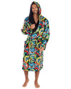 Huggable Mens Hooded Fleece Gamer Dressing Gown