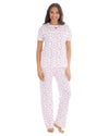 Cottonique Womens Jersey Cotton Floral Pyjamas