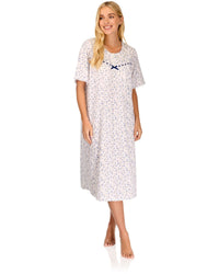 La Marquise Womens 'Velvet Rose' Short Sleeve Nightie