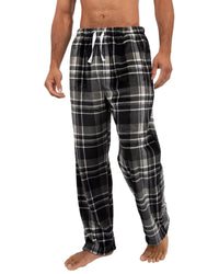 Cargo Bay Mens Polished Fleece Check Lounge Pants