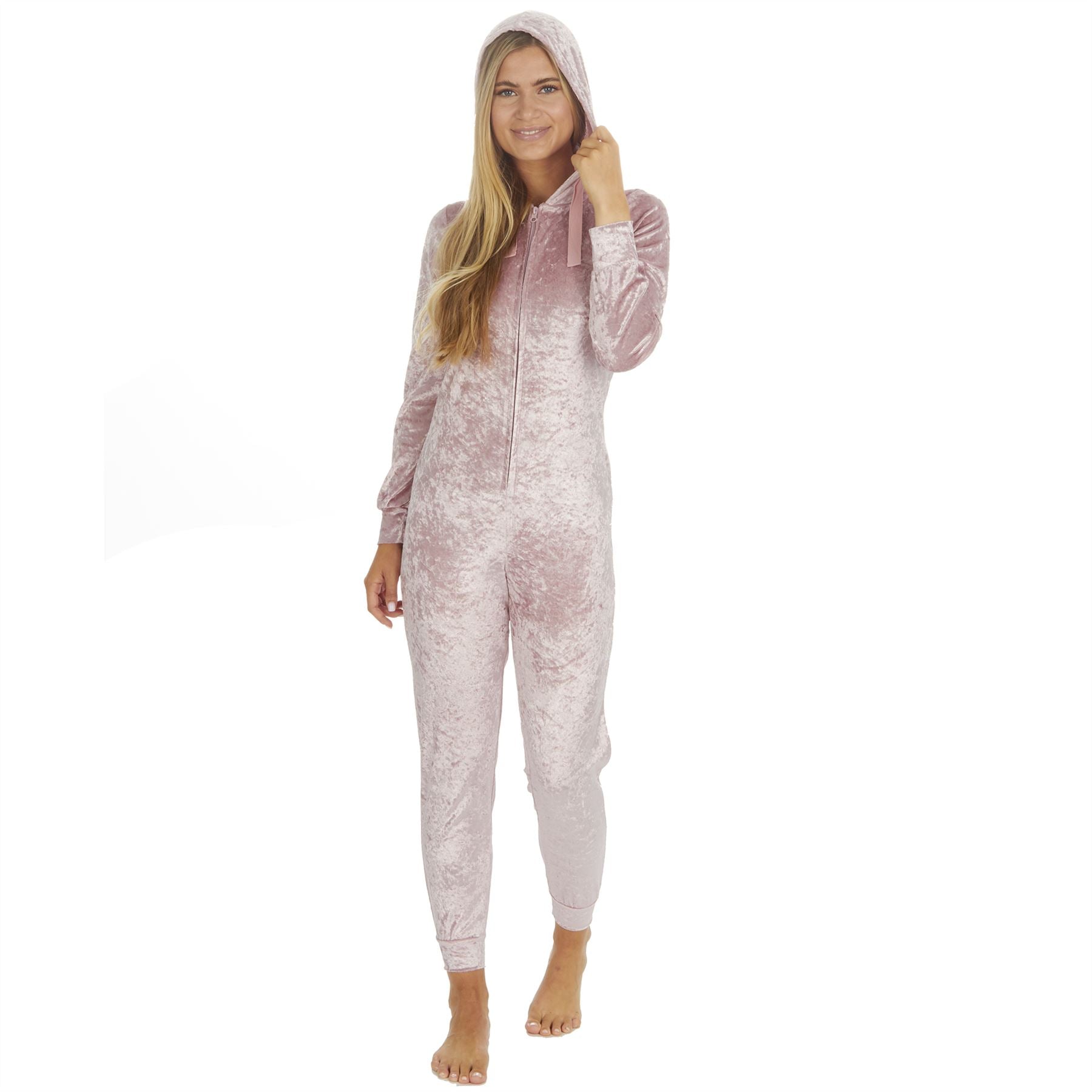Forever Dreaming Womens Crushed Velvet Onesie