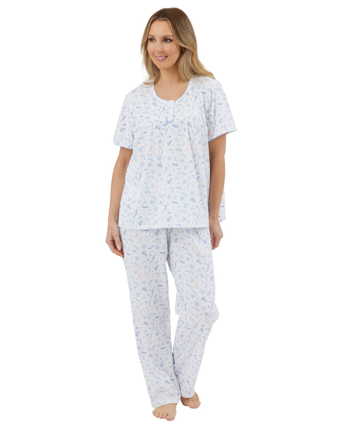 Marlon Womens Harvest Floral Jersey Pyjamas
