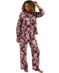 Indigo Sky Womens Lydia Satin Pyjama