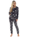 Womens Star Print Fleece Pyjamas