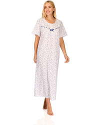 La Marquise Womens 'Velvet Rose' Short Sleeve Nightie