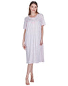 La Marquise Womens Flower Leaf Jersey Short Sleeve Nightie