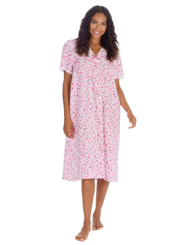 Countess Christie Womens Open Back Woven Poplin Nightie