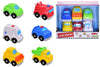Mini Vehicles Set of 6 Free Moving Wheels Toy Cars for Toddlers (Ages 12 Months+)