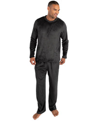 Cargo Bay Mens Ribbed Stripe Fleece Lounge Set