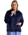Marlon Womens Swirl Fleece Zip Bedjacket