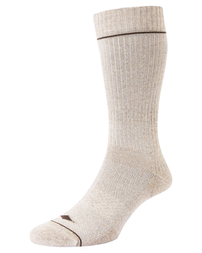 HJ Hall Unisex Rambler Light Comfort Coolmax Cotton Crew Sock