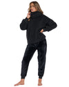 Loungeable Womens Borg Removeable Snood Jumper & Jogger Set
