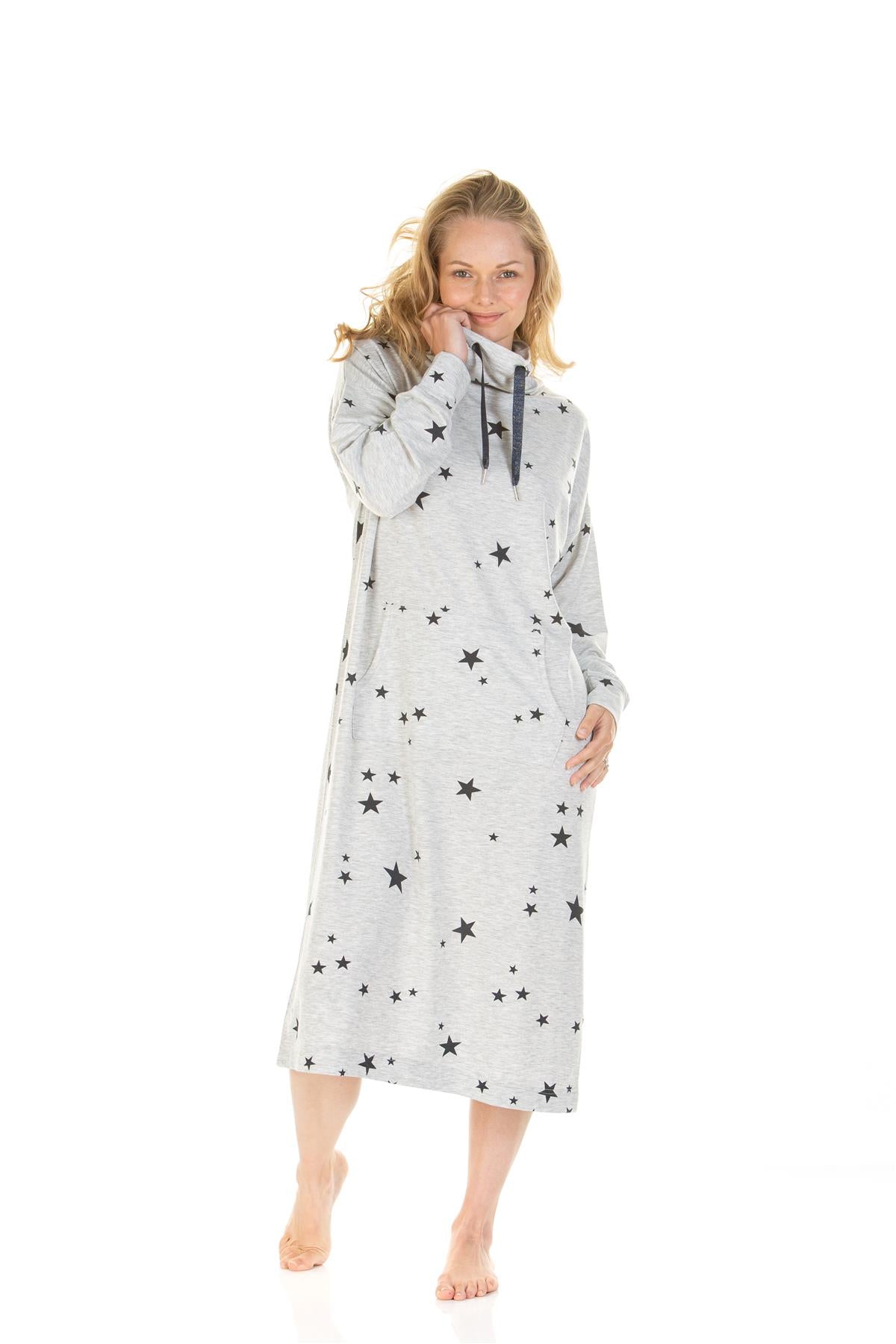 La Marquise Starry Days Cowl Neck Jersey Nightie