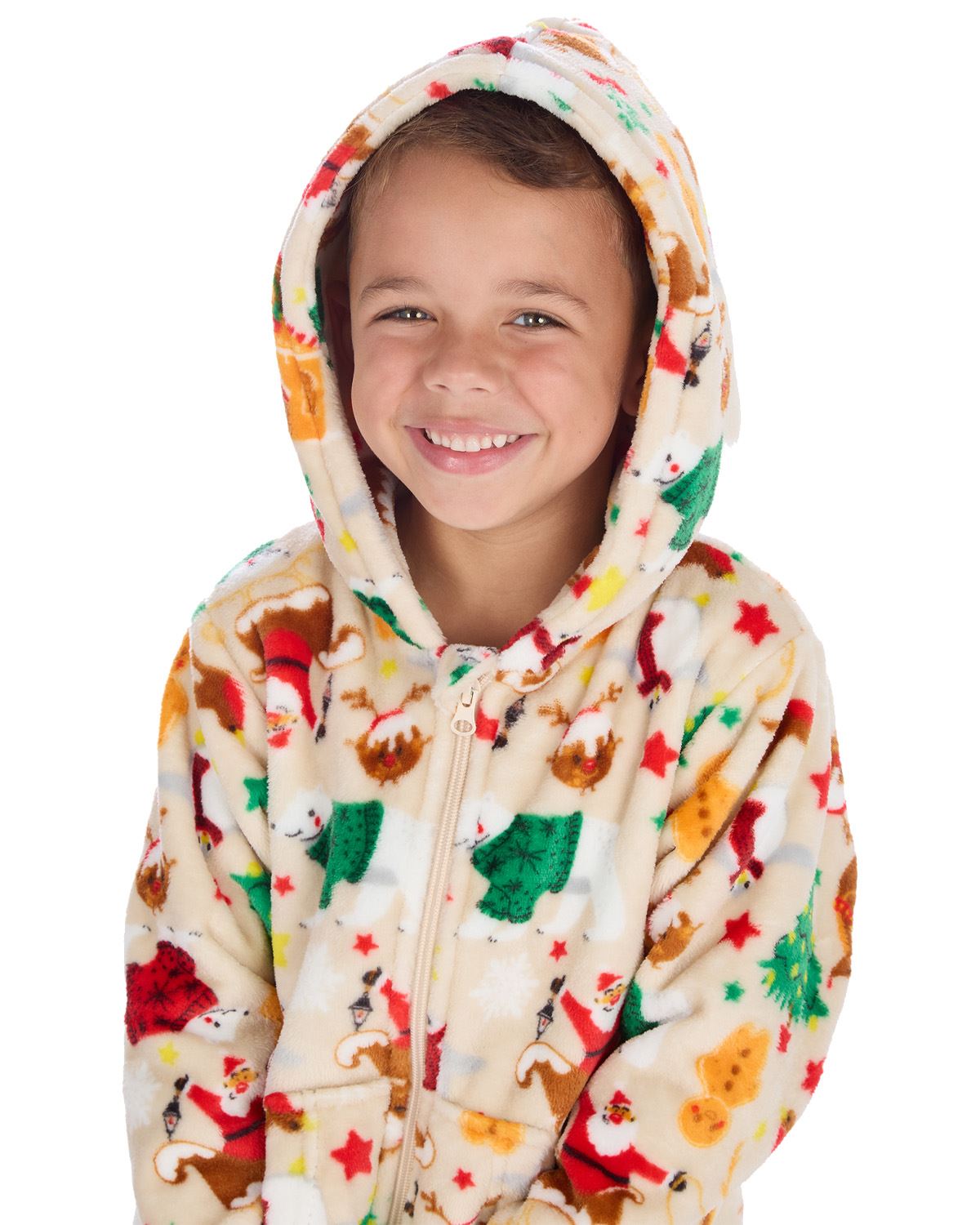 Huggable Matching Family Fleece Christmas Onesies