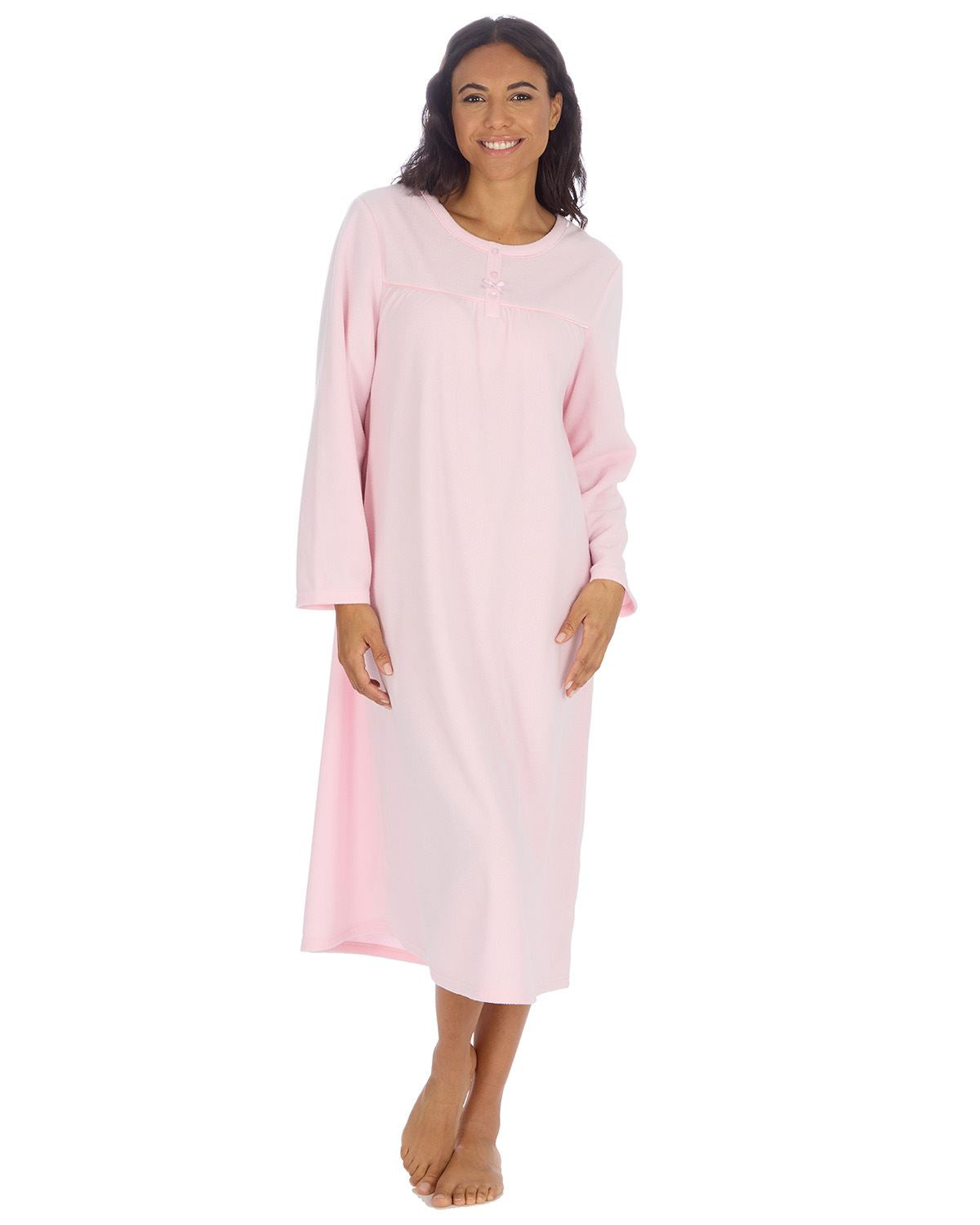 Countess Christie Womens Micro Fleece Long Sleeve Nightie