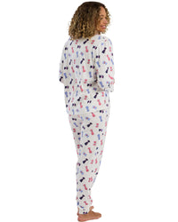 Indigo Sky Womens Cute Dog Cotton Pyjama