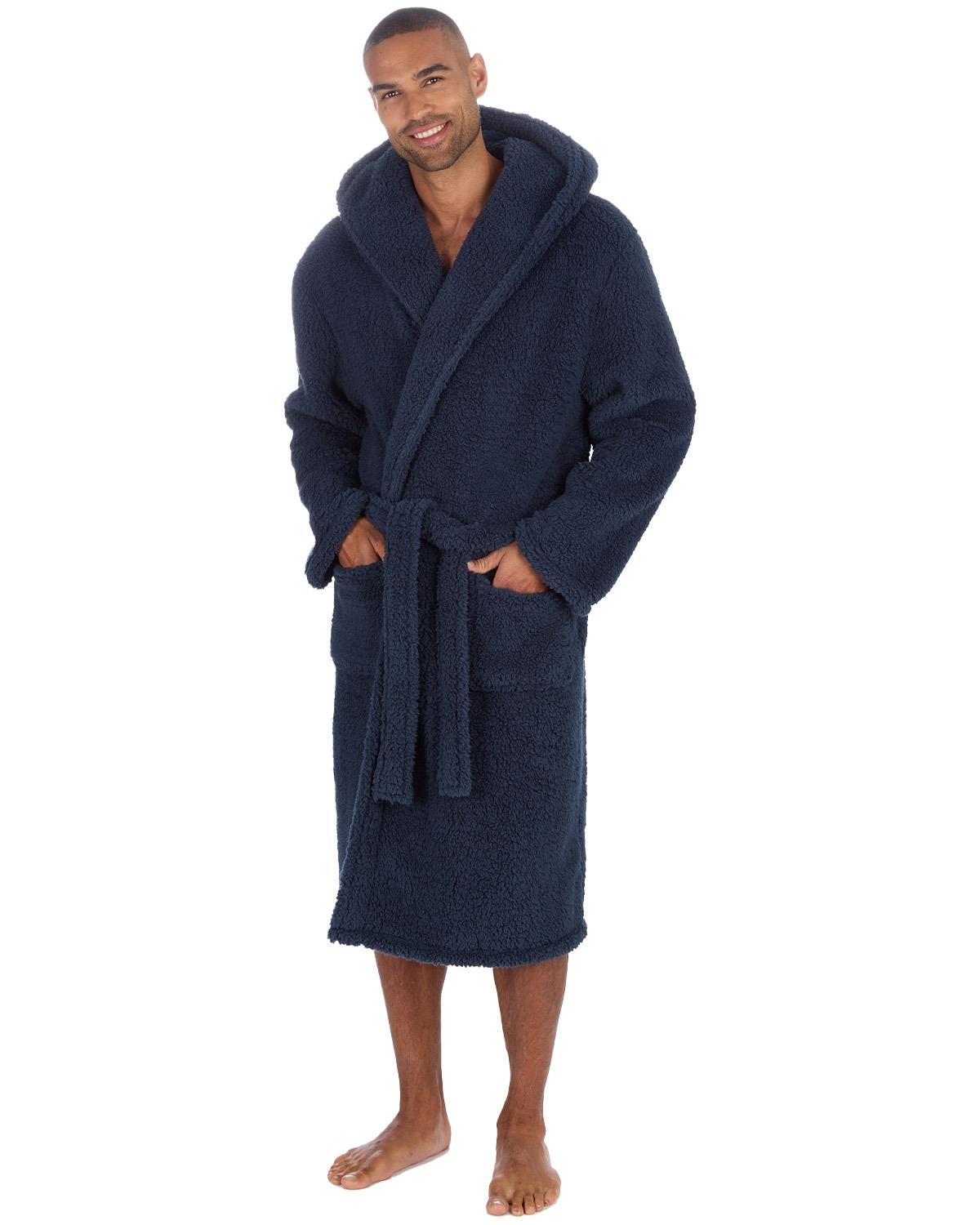Cargo Bay Mens Borg Fleece Dressing Gown