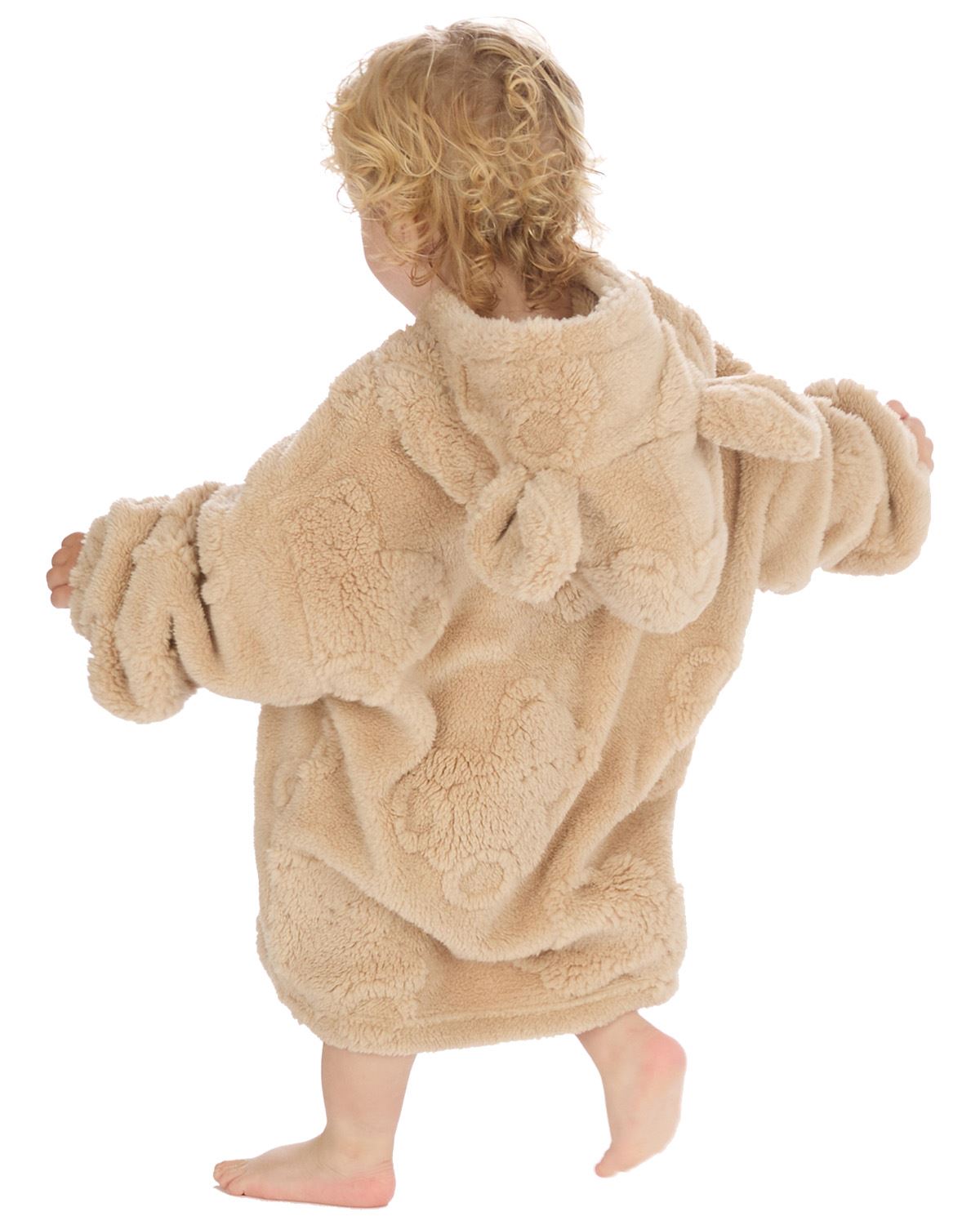 Huggable Kids Teddy Plush Fleece Hoodie