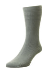 HJ Hall Mens Cotton Extra-Wide Softop Socks - 1 Pair