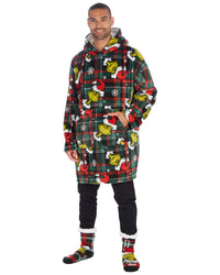 Grinch Matching Family Oversized Fleece Hoodie