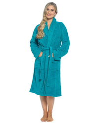 Slumber Hut Womens Wrap Towelling Dressing Gown