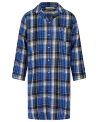 Walker Reid Mens Check Button Down Nightshirt