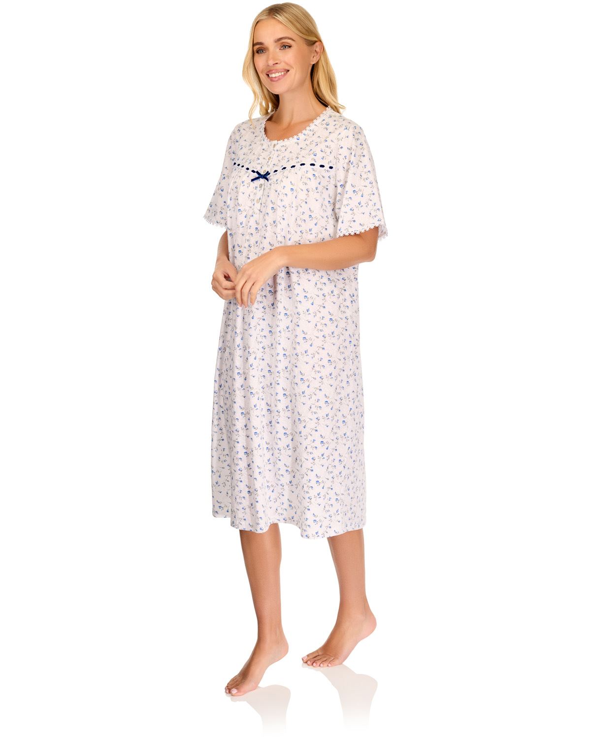 La Marquise Womens 'Velvet Rose' Short Sleeve Nightie