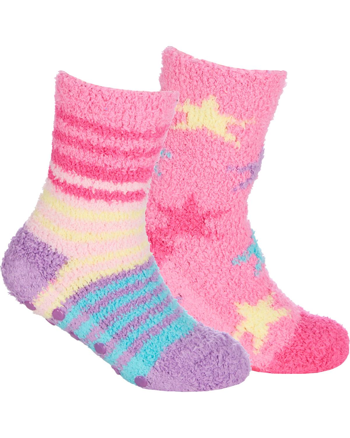4 Pairs Girls Stars & Stripes Cosy Socks