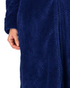 Slenderella Womens 46" Waffle Fleece Zip Dressing Gown
