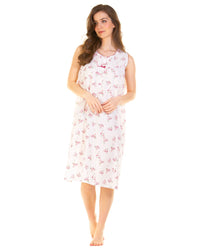 La Marquise Womens Meadow Sleeveless Nightie