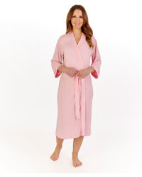 Gaspe Womens Supersoft Satin Edge 44" Kimono Wrap