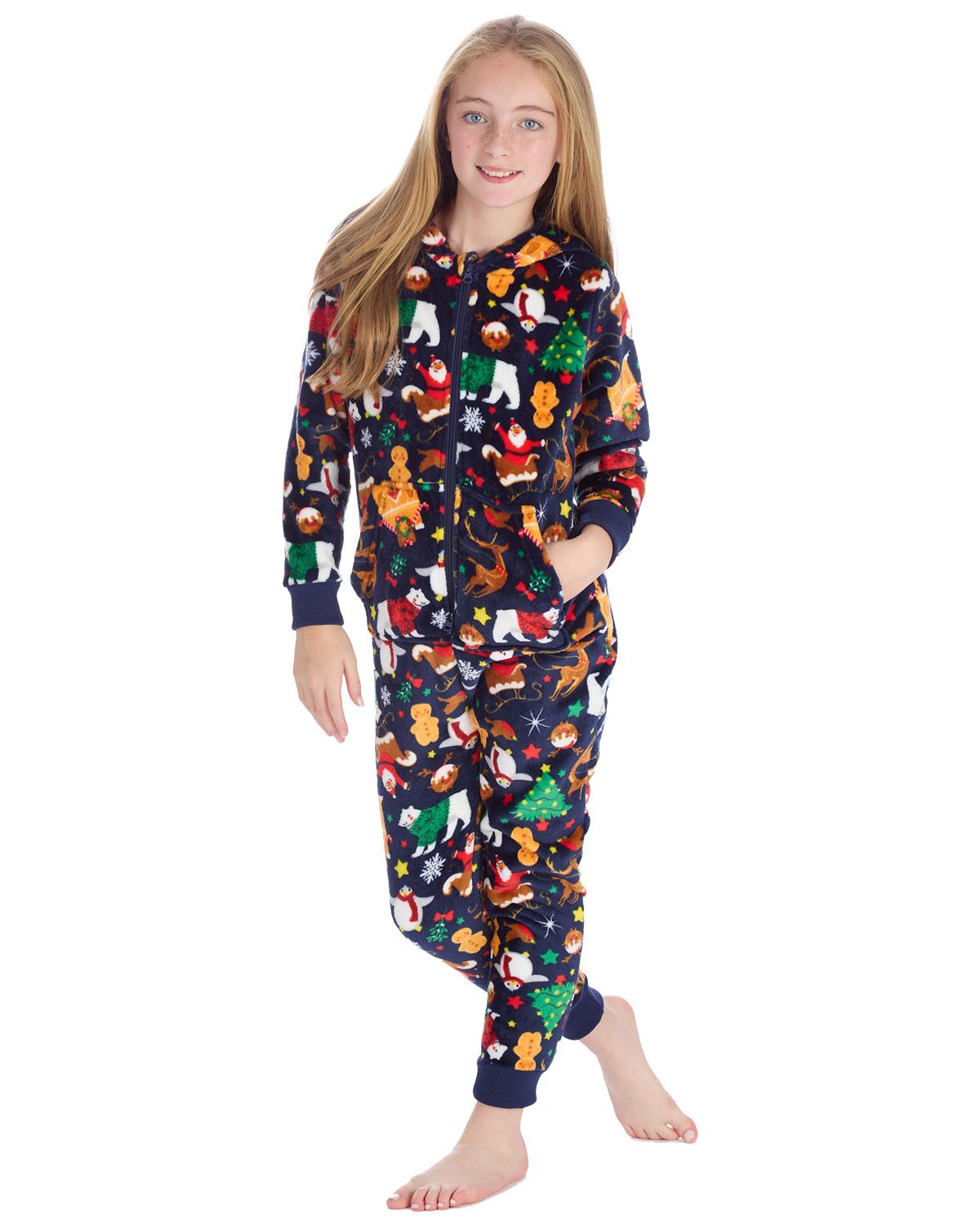 Huggable Matching Family Fleece Christmas Onesies