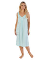 Slenderella Womens Textured Stripe Sleeveless Nightie