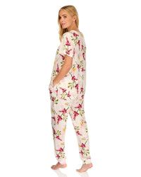 La Marquise Womens 'Berry & Blue' Short Sleeve Pyjamas