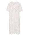 La Marquise Womens Flower Leaf Jersey Short Sleeve Nightie