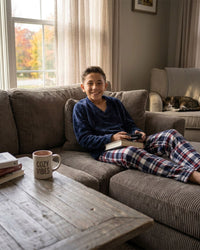 Cargo Bay Boys Polished Fleece Check Pyjamas