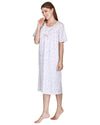 La Marquise Womens 'Rose Print' Short Sleeve Nightie
