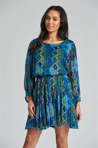 South Beach Womens Metallic Mini Dress