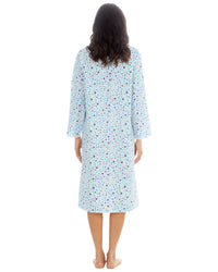 Womens Long Sleeve Woven Poplin Nightie