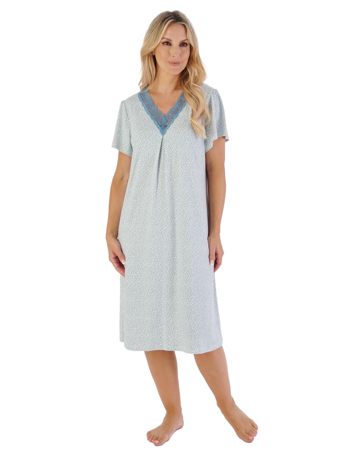 Gaspé Womens 40" Supersoft Short Sleeve Nightdress