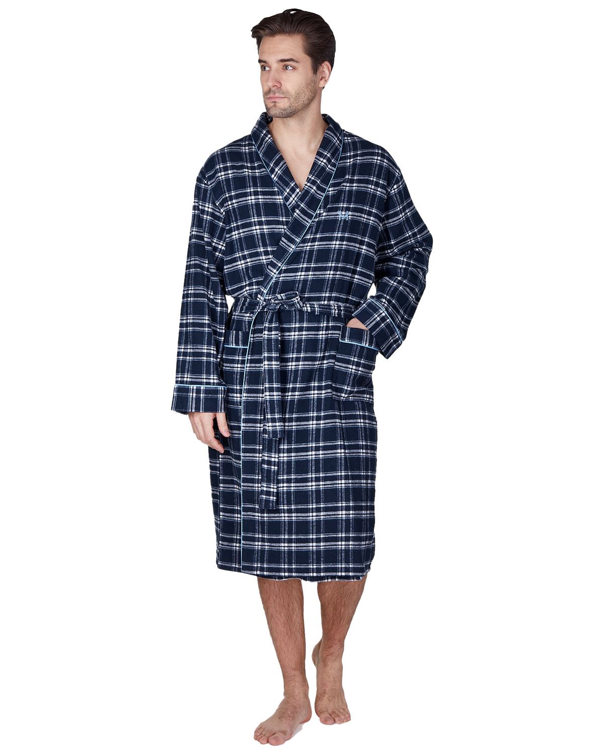 Haigman Mens Brushed Cotton Dressing Gown