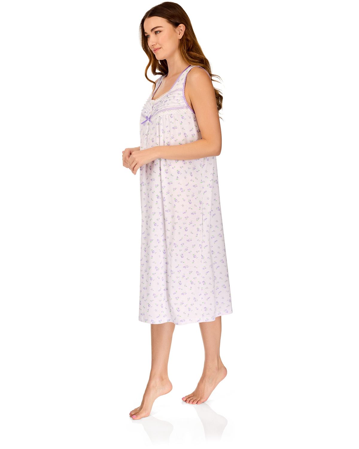 La Marquise Womens 'Vintage Blossoms' Sleeveless Nightie