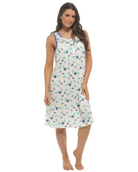 Slumber Hut Womens Sleeveless Floral Nightie