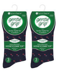 SockShop 6 Pairs Mens Gentle Grip Bamboo Socks