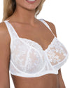 Gemm Womens Embroidered Bra - White