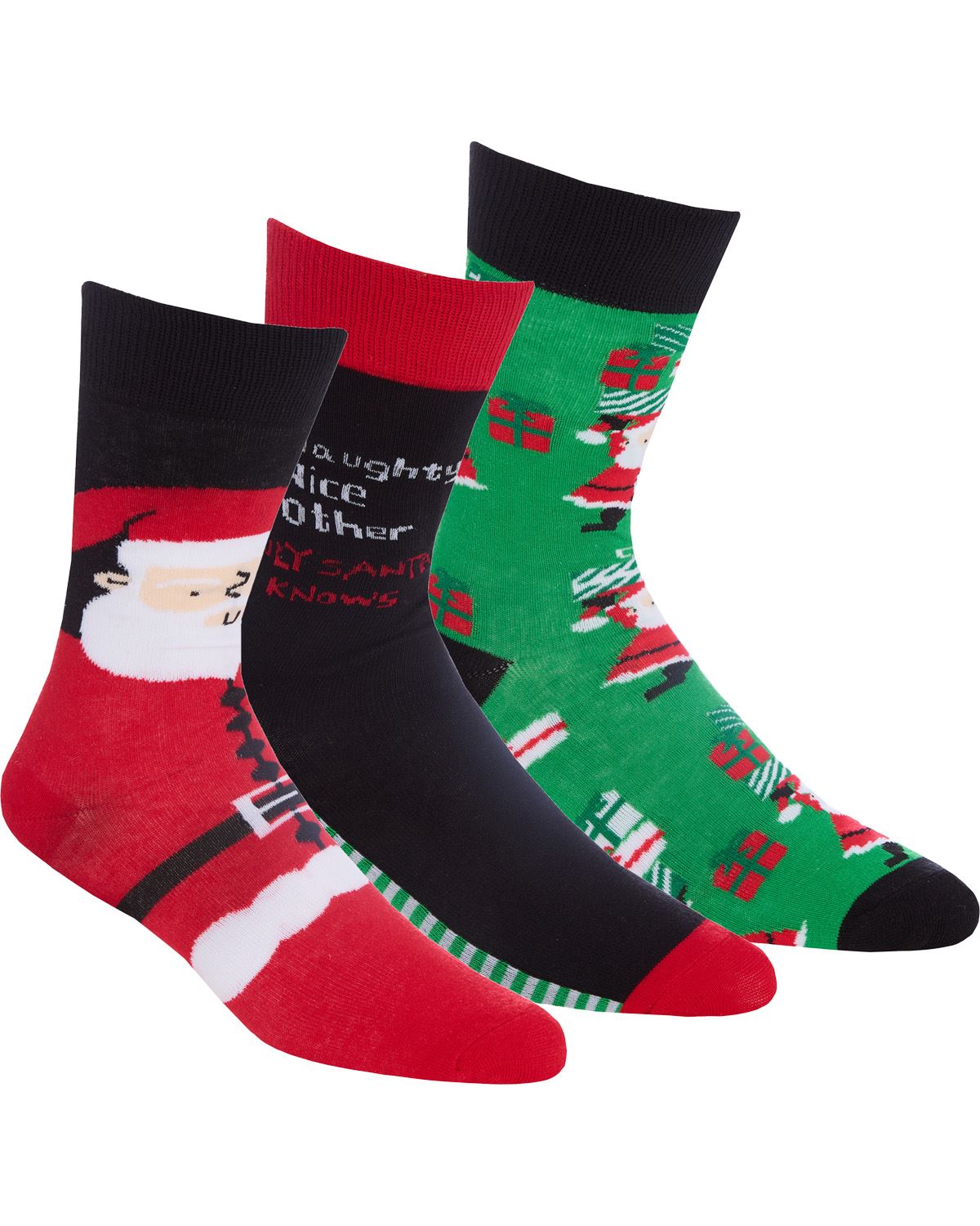 6 Pack Family Christmas Socks