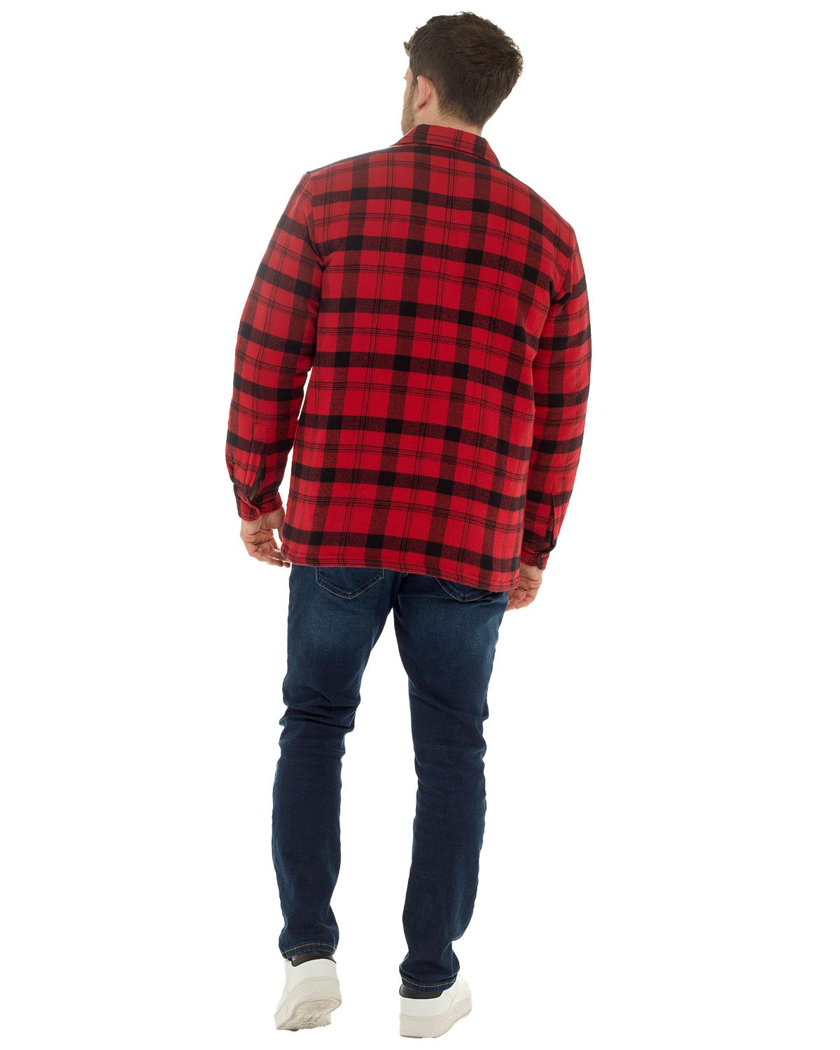 Storm Ridge Mens Quilt Lined Check Jacket