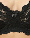 Marlon Womens Scalloped Lace Underwired Bra